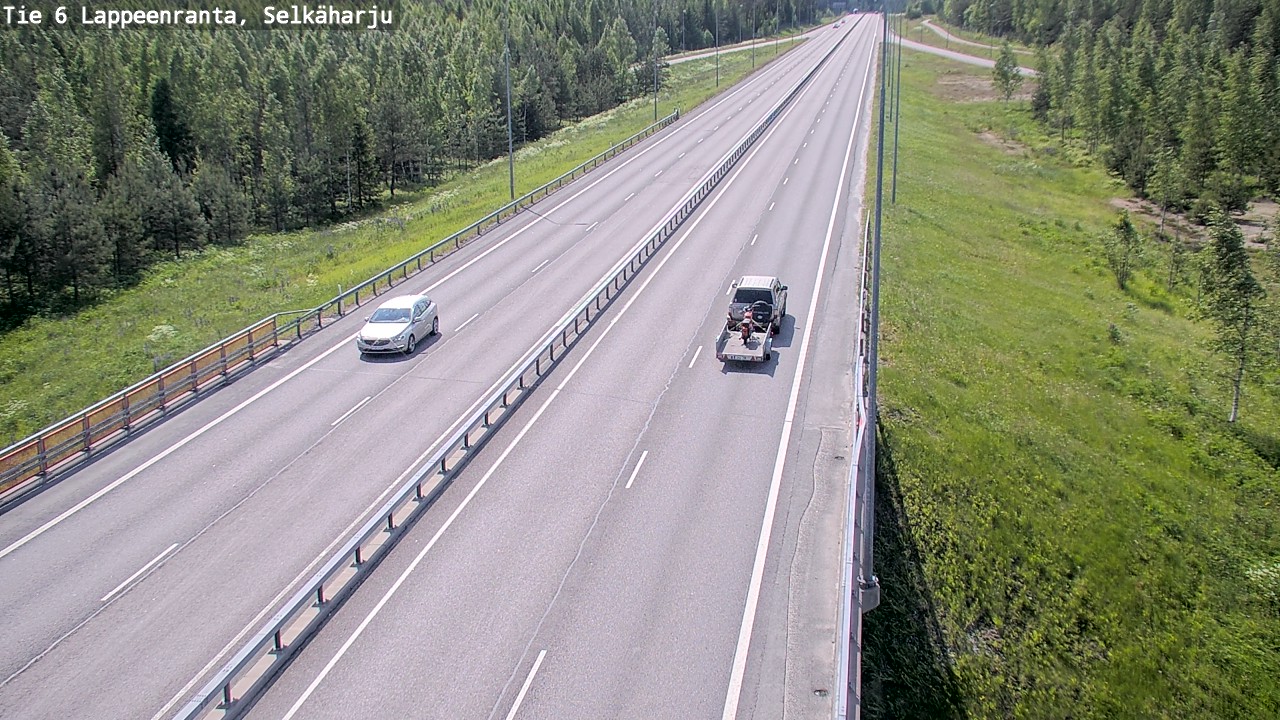 Weather Camera Image Väg 6 Villmanstrand, Selkäharju, Lappeenranta, Etelä-Karjala