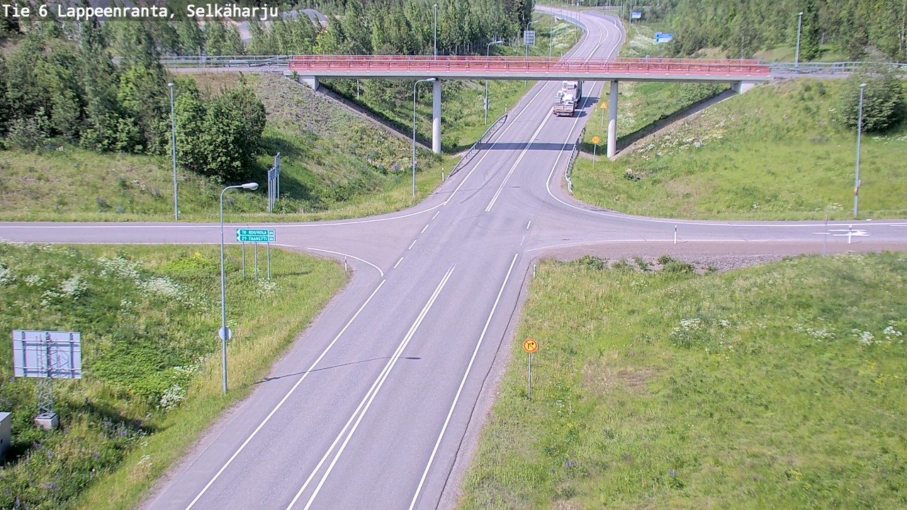Weather Camera Image Väg 6 Villmanstrand, Selkäharju, Lappeenranta, Etelä-Karjala