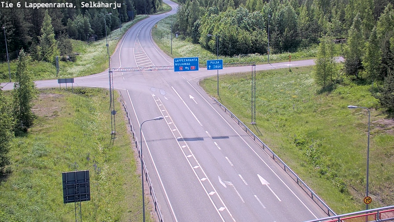 Weather Camera Image Road 6 Lappeenranta, Selkäharju, Lappeenranta, Etelä-Karjala
