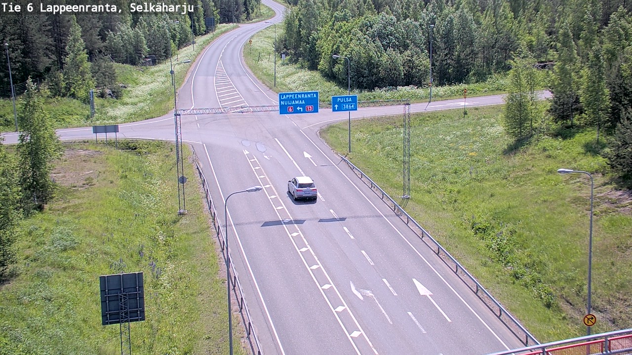 Weather Camera Image Väg 6 Villmanstrand, Selkäharju, Lappeenranta, Etelä-Karjala