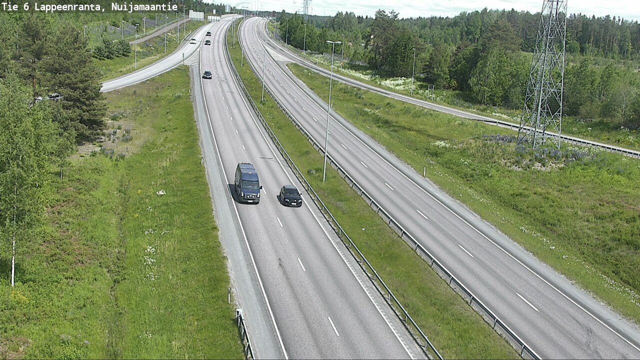 Weather Camera Image Road 6 Lappeenranta, Nuijamaantie, Lappeenranta, Etelä-Karjala