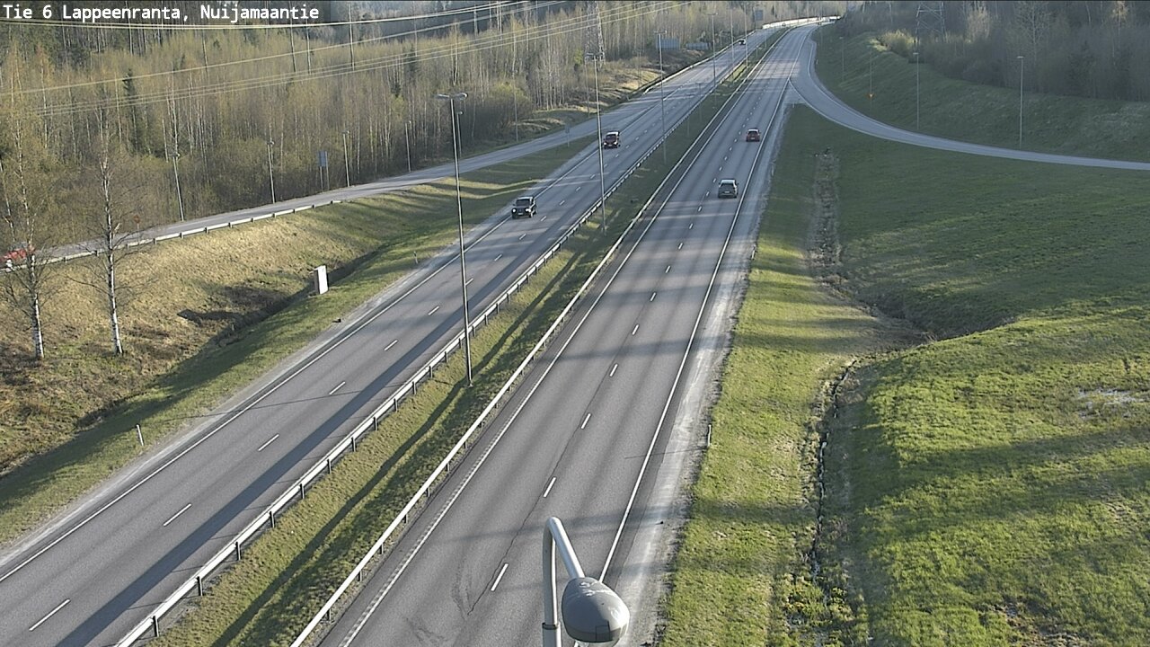 Weather Camera Image Väg 6 Villmanstrand, Nuijamaantie, Lappeenranta, Etelä-Karjala