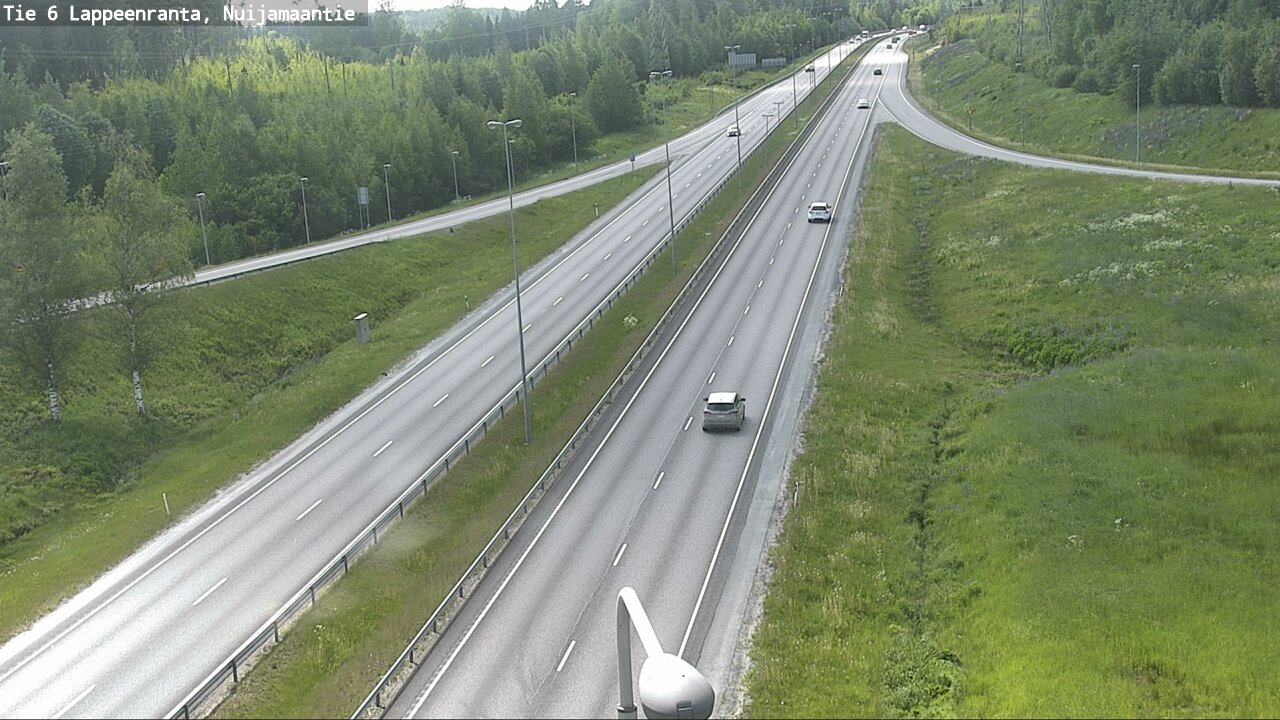 Weather Camera Image Road 6 Lappeenranta, Nuijamaantie, Lappeenranta, Etelä-Karjala