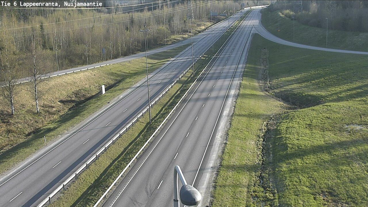 Weather Camera Image Väg 6 Villmanstrand, Nuijamaantie, Lappeenranta, Etelä-Karjala