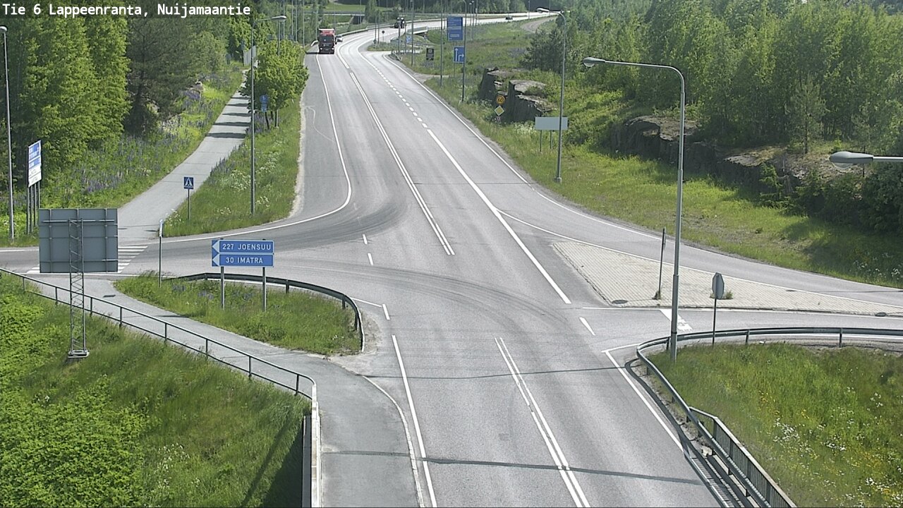 Weather Camera Image Väg 6 Villmanstrand, Nuijamaantie, Lappeenranta, Etelä-Karjala