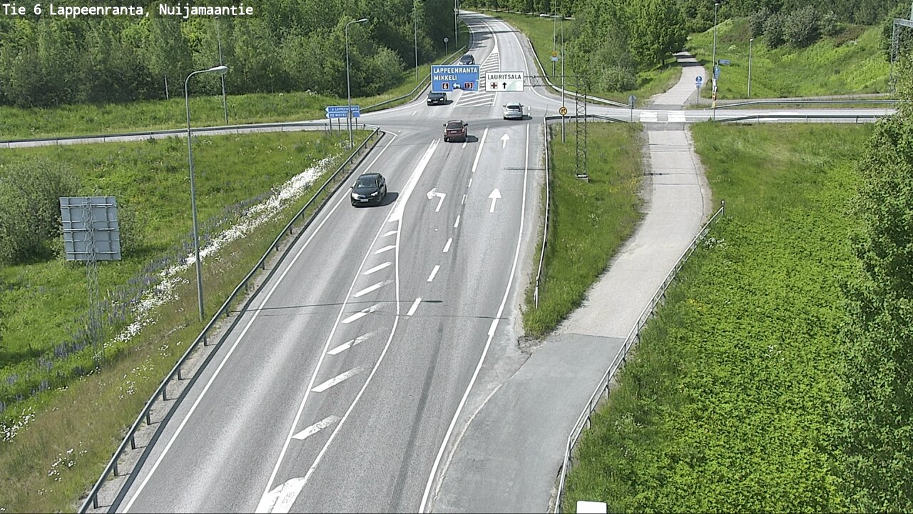 Weather Camera Image Road 6 Lappeenranta, Nuijamaantie, Lappeenranta, Etelä-Karjala