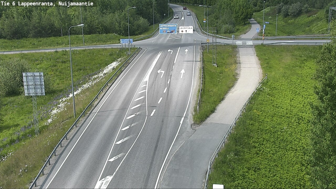 Weather Camera Image Väg 6 Villmanstrand, Nuijamaantie, Lappeenranta, Etelä-Karjala