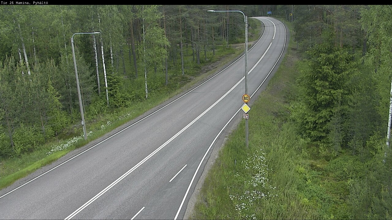 Weather Camera Image Road 26 Hamina, Pyhältö, Hamina, Kymenlaakso