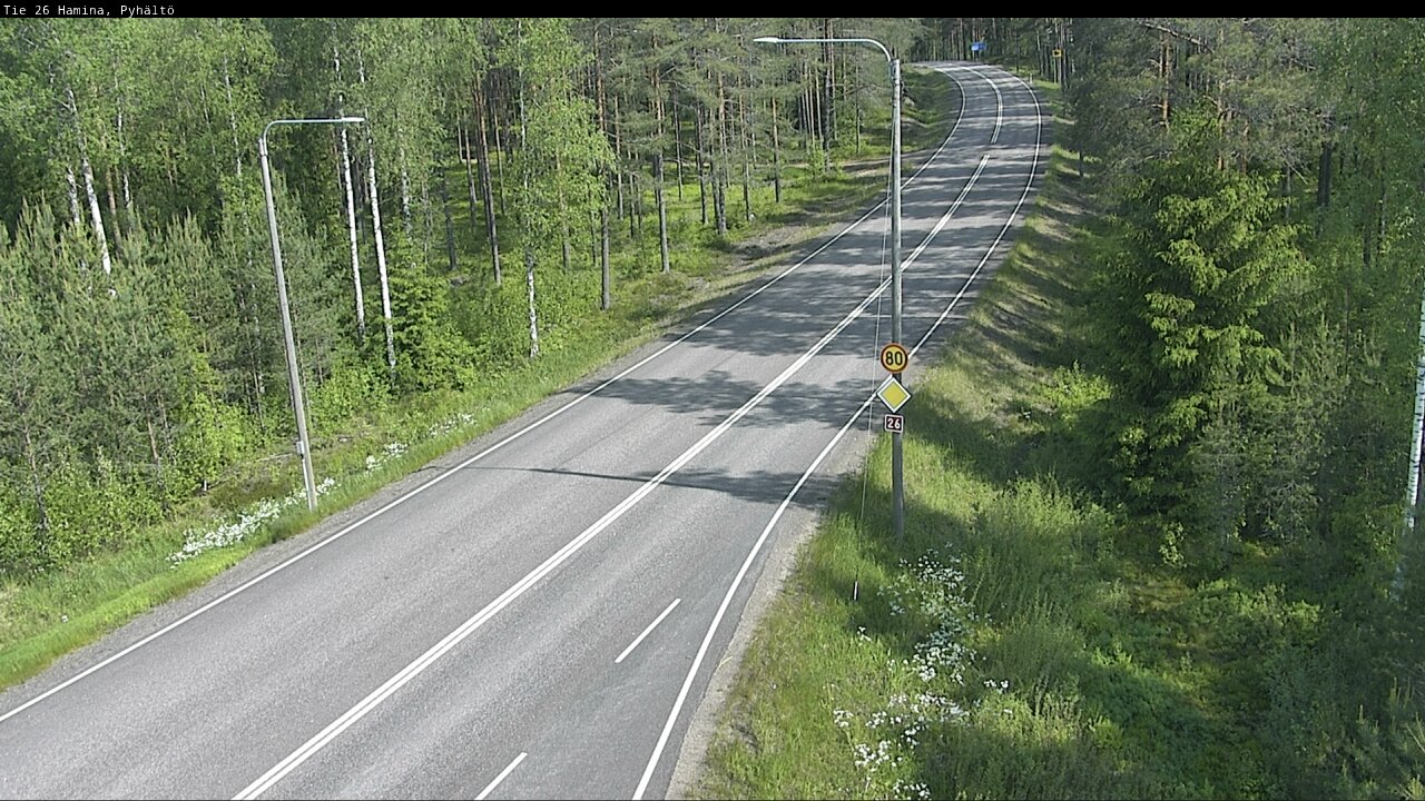 Weather Camera Image Road 26 Hamina, Pyhältö, Hamina, Kymenlaakso