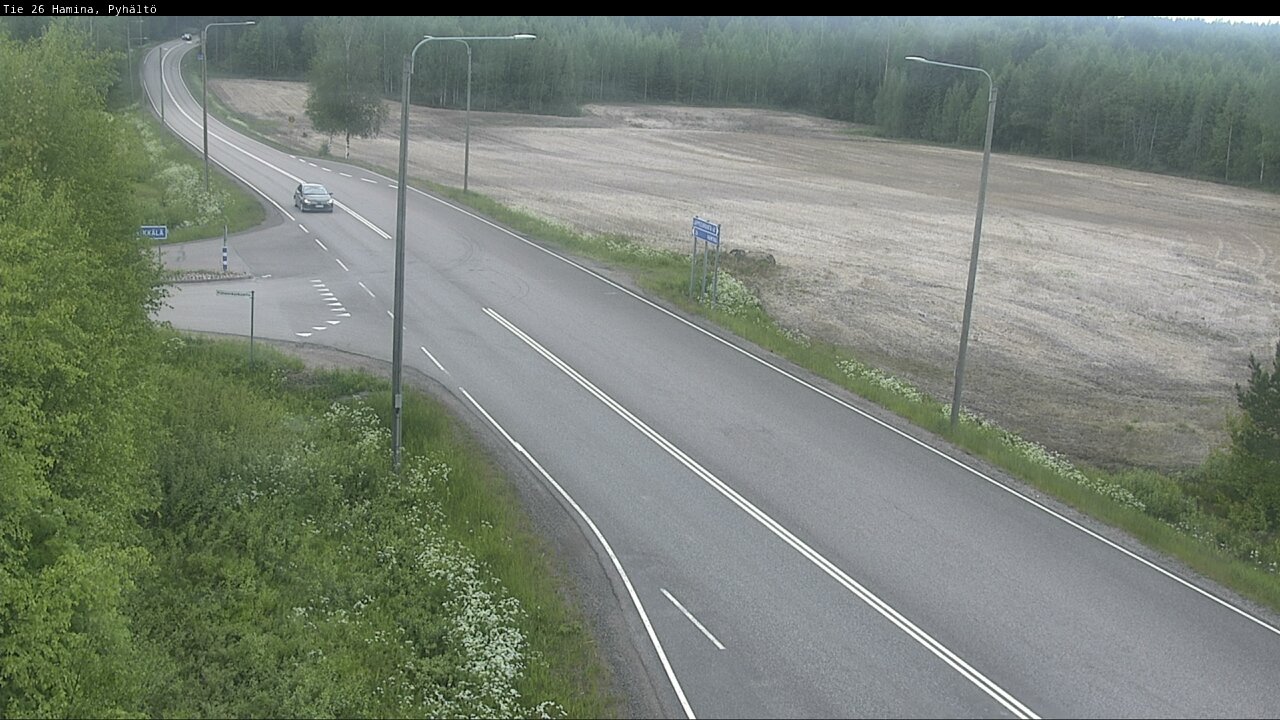 Kelikamerat Kuva Tie 26 Hamina, Pyhältö, Hamina, Kymenlaakso