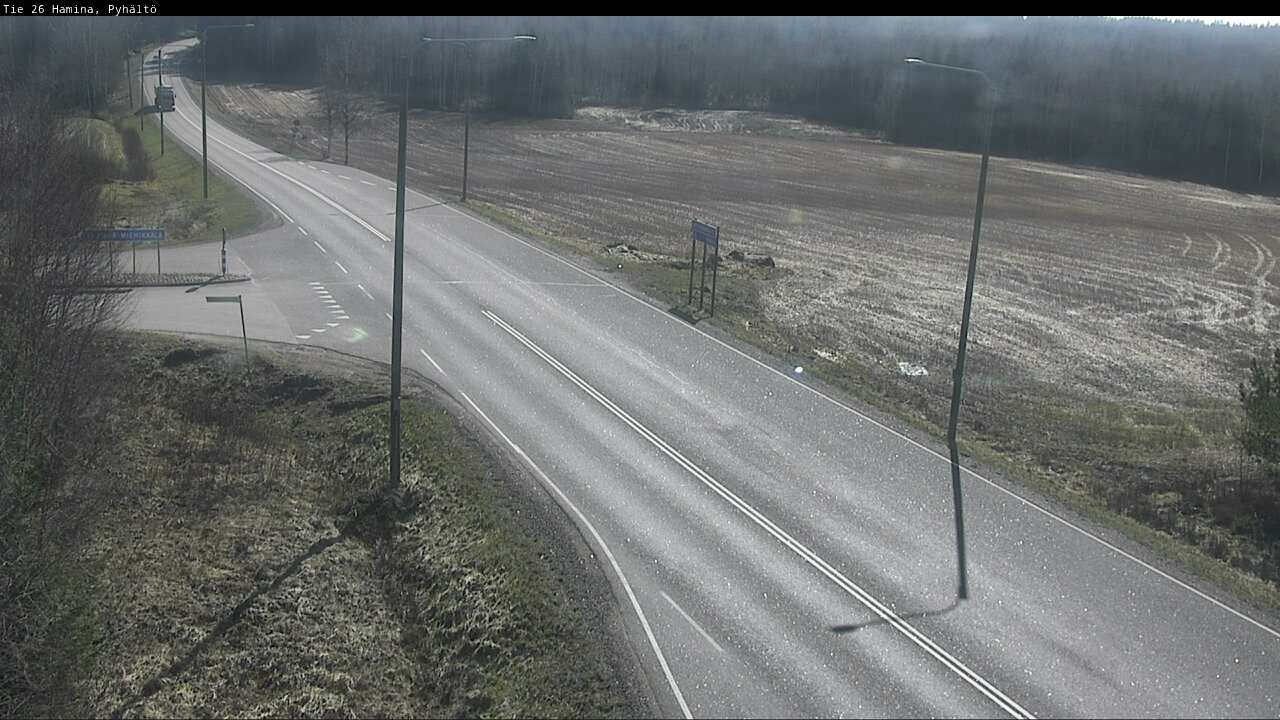 Weather Camera Image Road 26 Hamina, Pyhältö, Hamina, Kymenlaakso