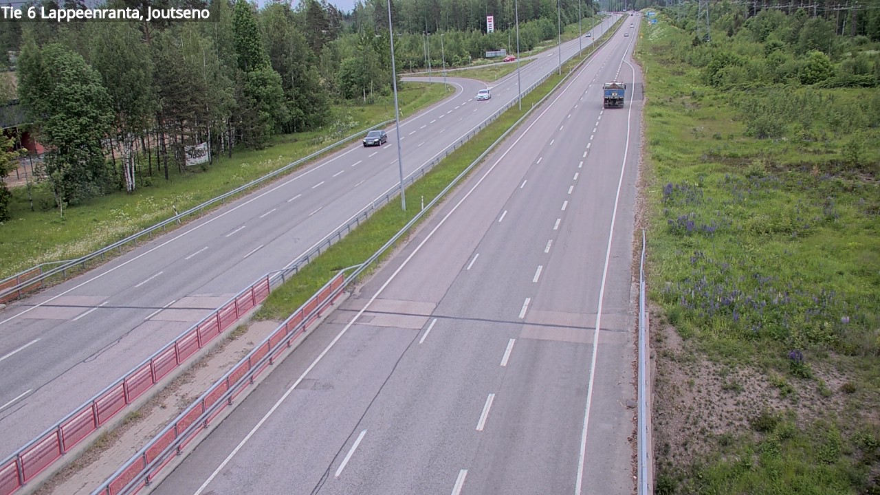 Weather Camera Image Road 6 Lappeenranta, Joutseno, Lappeenranta, Etelä-Karjala