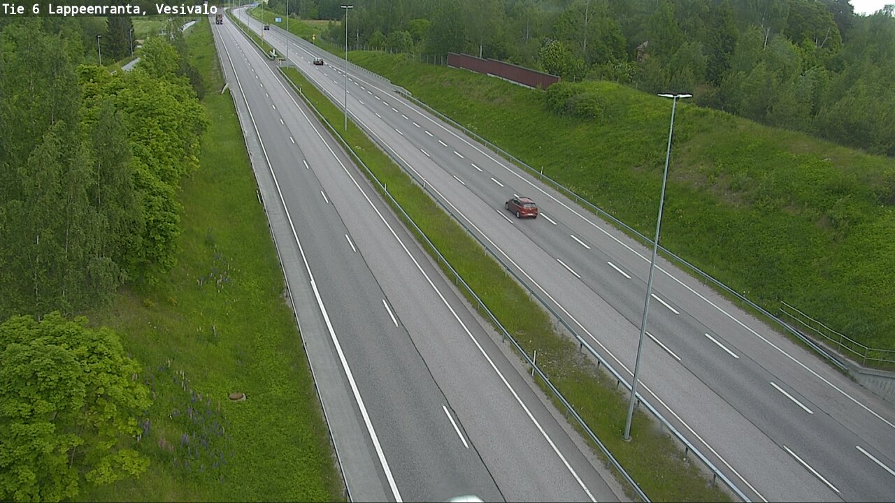 Weather Camera Image Road 6 Lappeenranta, Vesivalo, Lappeenranta, Etelä-Karjala
