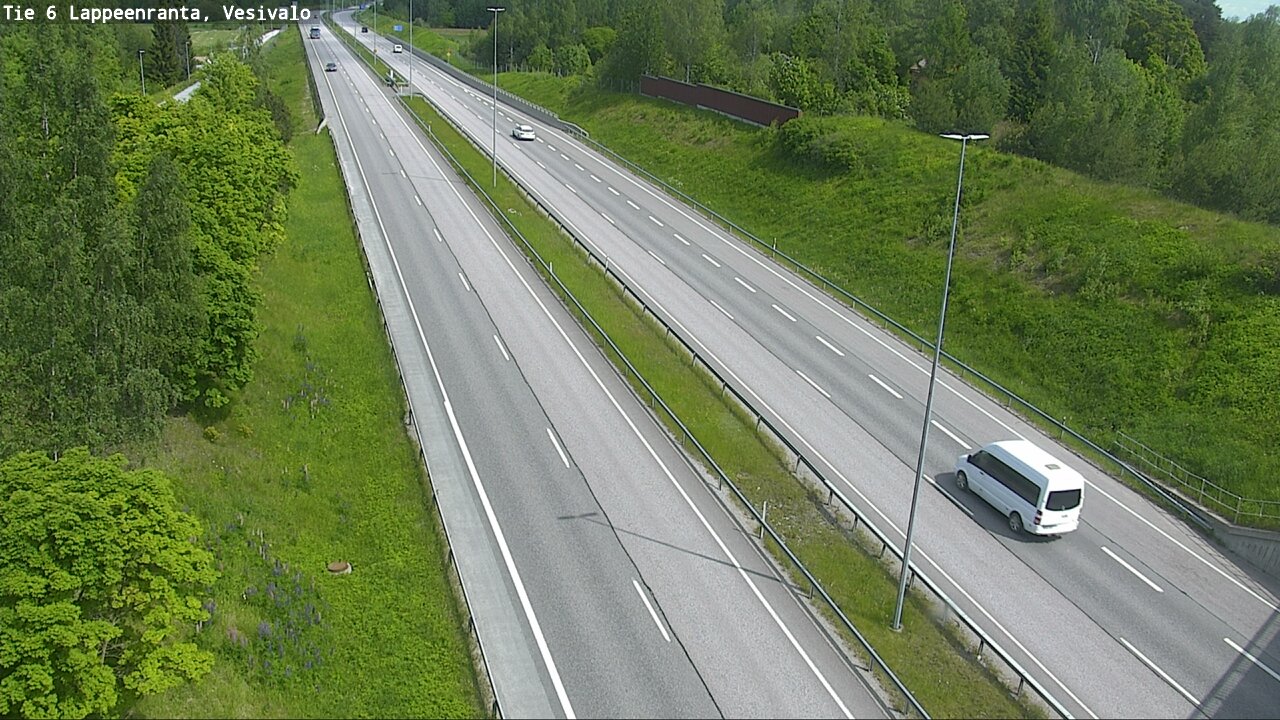 Weather Camera Image Väg 6 Villmanstrand, Vesivalo, Lappeenranta, Etelä-Karjala