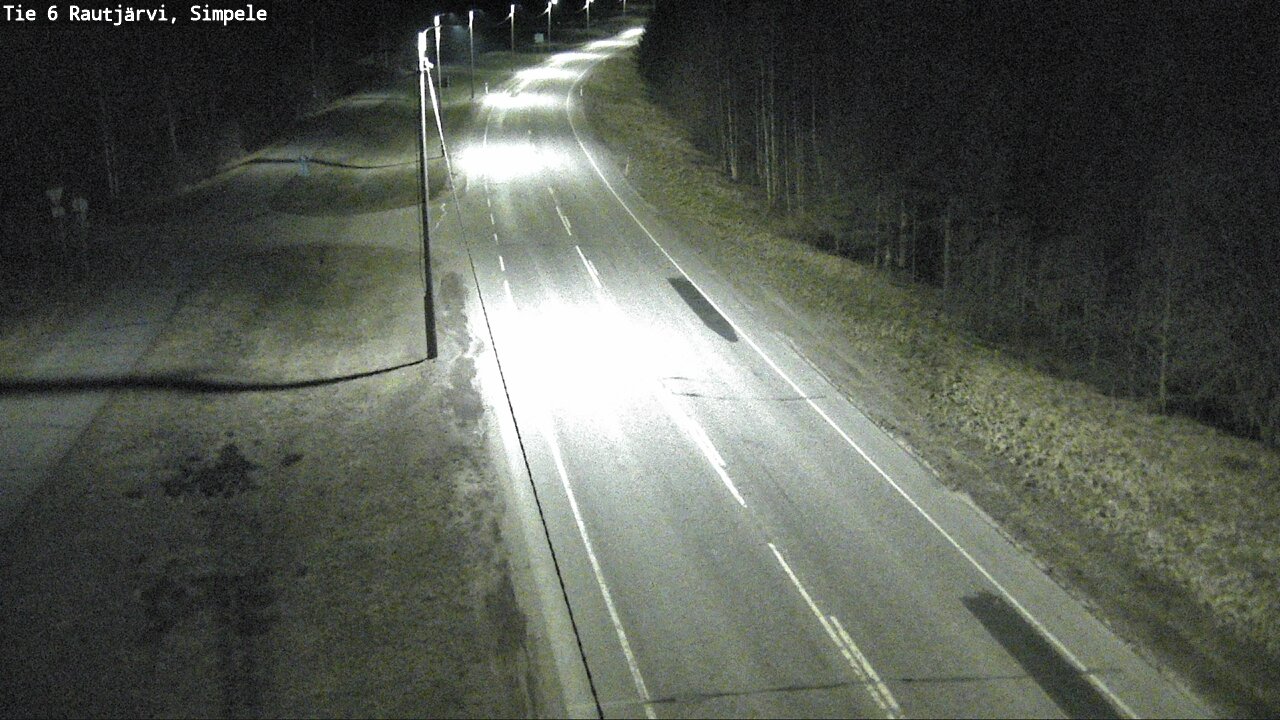 Weather Camera Image Road 6 Rautjärvi, Simpele, Rautjärvi, Etelä-Karjala