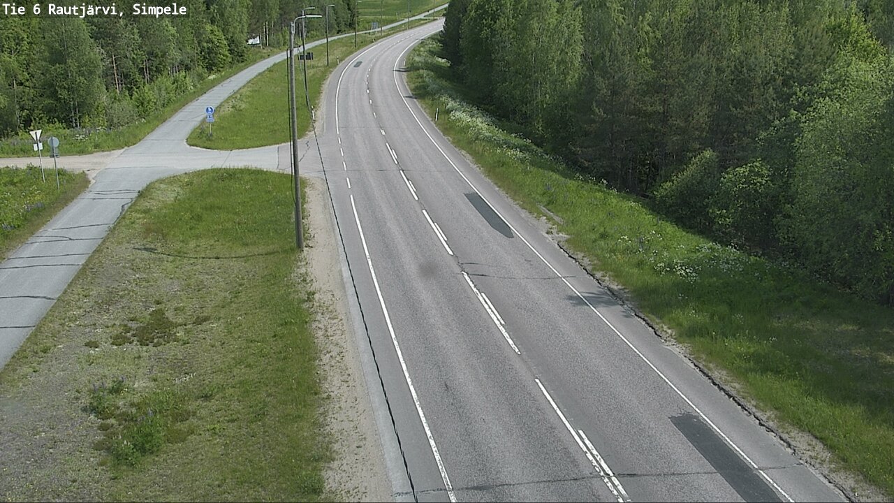 Weather Camera Image Road 6 Rautjärvi, Simpele, Rautjärvi, Etelä-Karjala