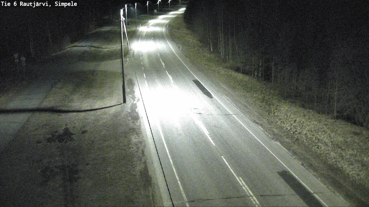 Weather Camera Image Road 6 Rautjärvi, Simpele, Rautjärvi, Etelä-Karjala