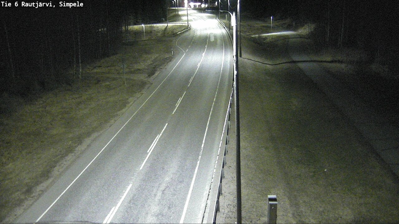 Weather Camera Image Road 6 Rautjärvi, Simpele, Rautjärvi, Etelä-Karjala