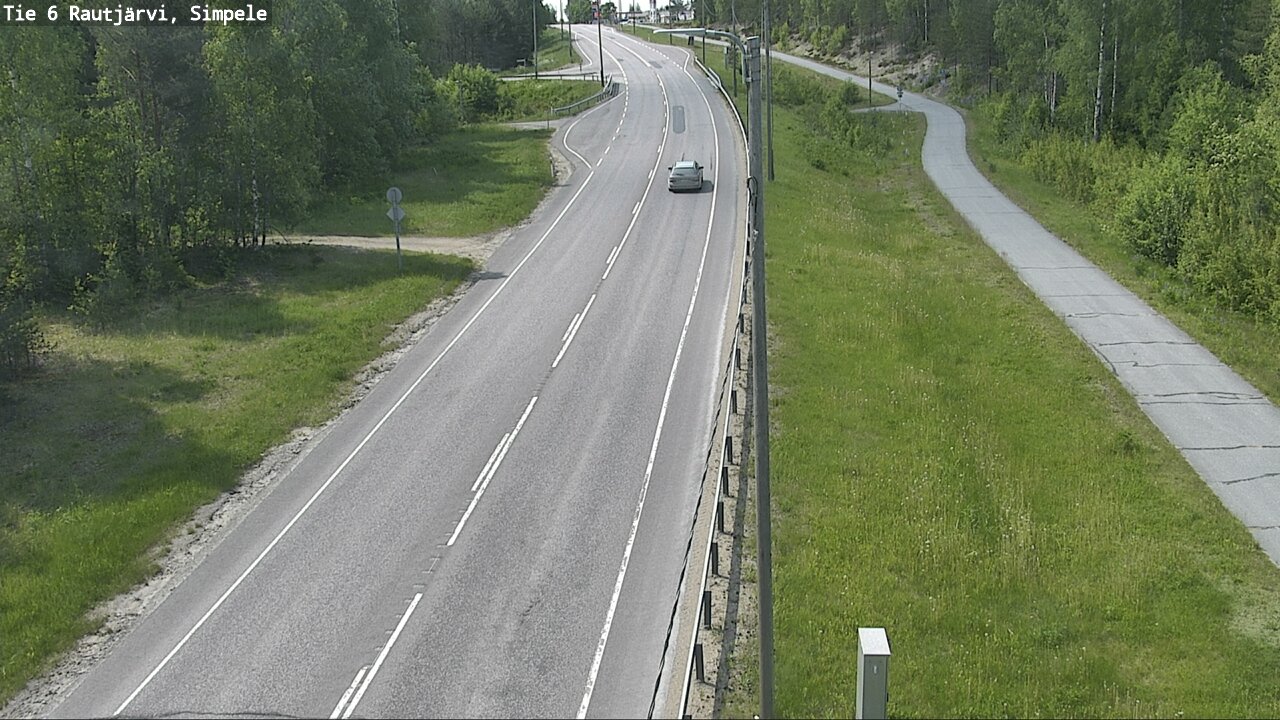 Weather Camera Image Road 6 Rautjärvi, Simpele, Rautjärvi, Etelä-Karjala