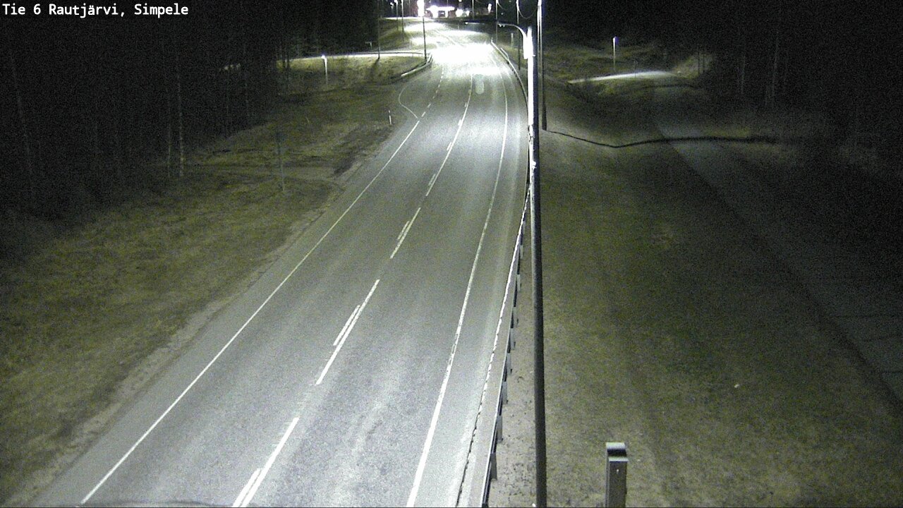 Weather Camera Image Road 6 Rautjärvi, Simpele, Rautjärvi, Etelä-Karjala