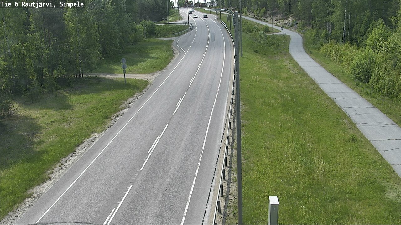 Weather Camera Image Väg 6 Rautjärvi, Simpele, Rautjärvi, Etelä-Karjala