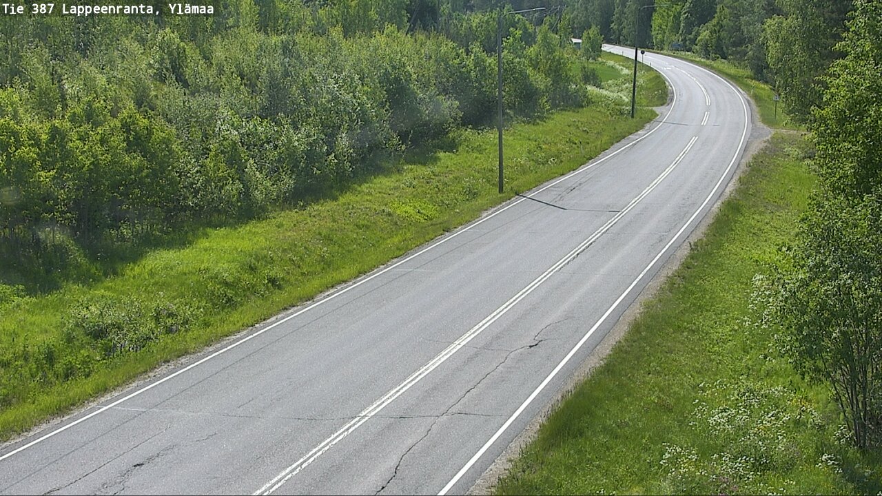 Weather Camera Image Väg 387 Villmarstrand, Ylämaa, Lappeenranta, Etelä-Karjala