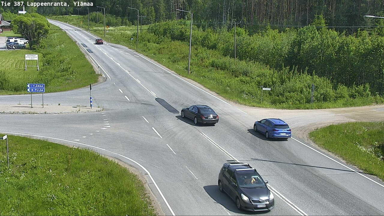 Weather Camera Image Väg 387 Villmarstrand, Ylämaa, Lappeenranta, Etelä-Karjala