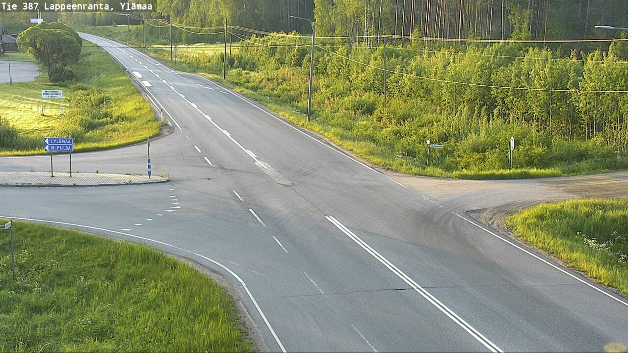 Weather Camera Image Road 387 Lappeenranta, Ylämaa, Lappeenranta, Etelä-Karjala