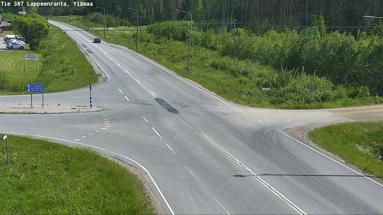 Weather Camera Image Road 387 Lappeenranta, Ylämaa, Lappeenranta, Etelä-Karjala
