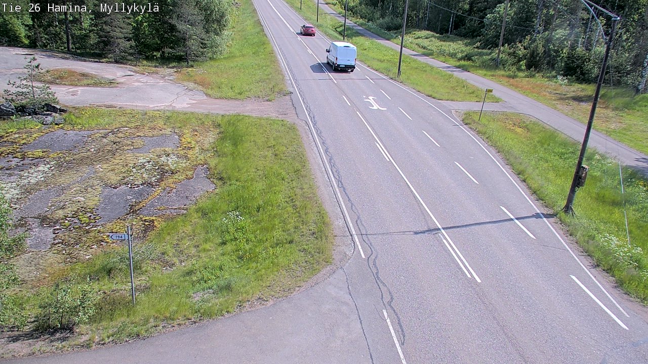 Weather Camera Image Road 26 Hamina, Myllykylä, Hamina, Kymenlaakso
