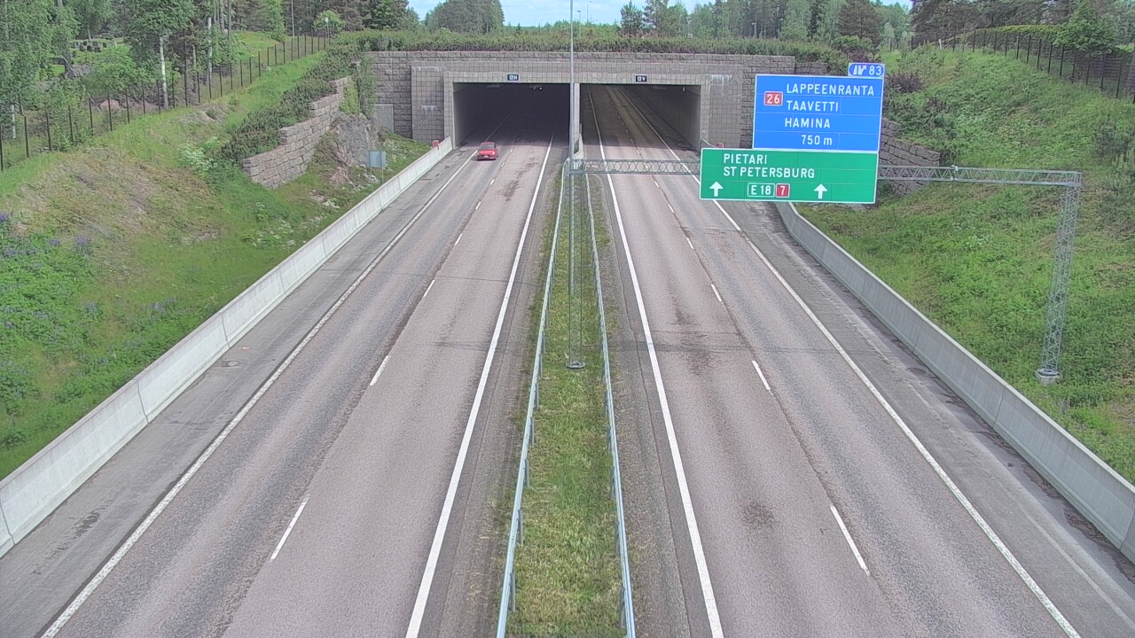 Kelikamerat Kuva Tie 7 Hamina, Husula, suuaukko länsi, Hamina, Kymenlaakso