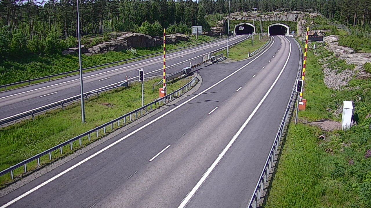 Weather Camera Image Väg 7 Vederlax, Vaalimaan tunneli, bom öst, Virolahti, Kymenlaakso
