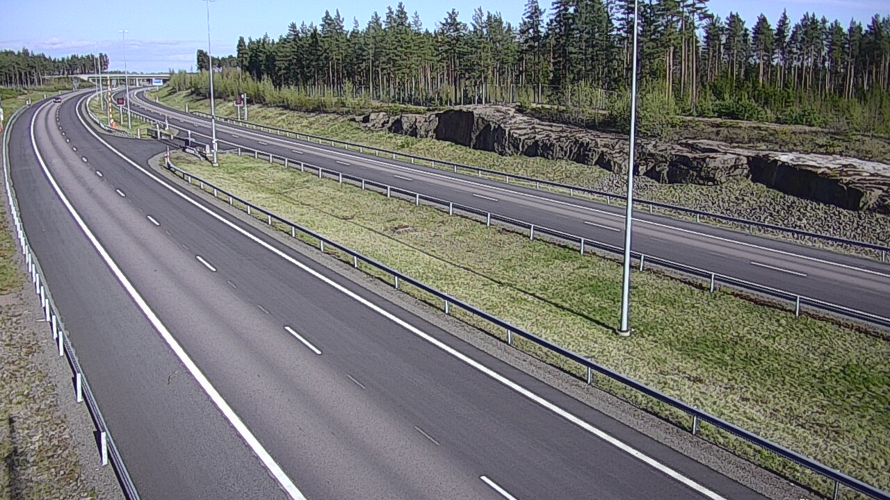 Weather Camera Image Väg 7 Vederlax, Vaalimaan tunneli, suuaukko öst, Virolahti, Kymenlaakso
