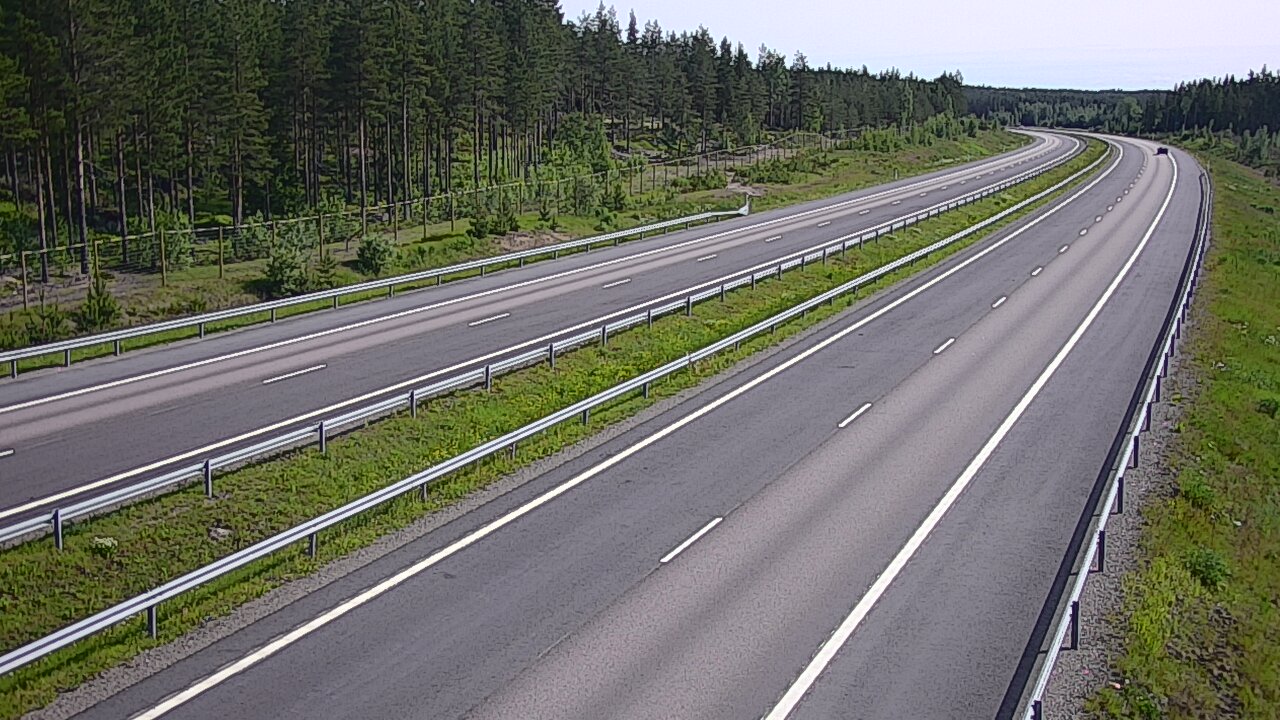 Weather Camera Image Road 7 Virolahti, Vaalimaa tunneli west, Virolahti, Kymenlaakso