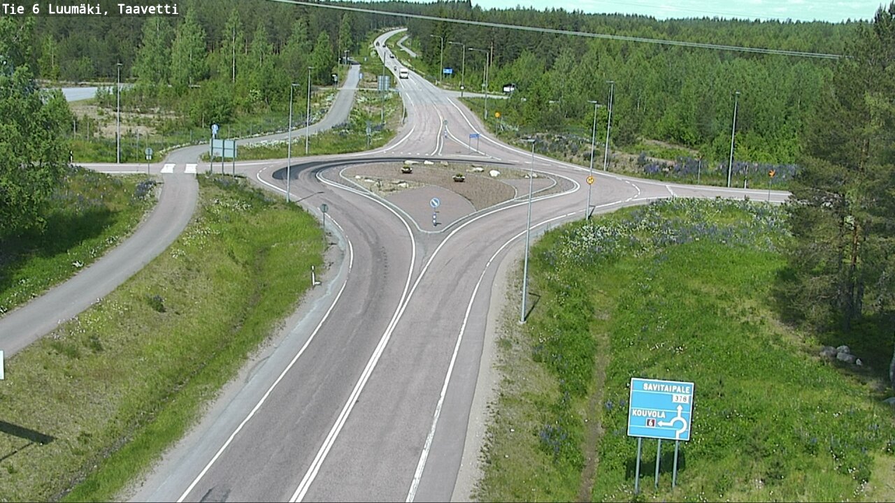 Weather Camera Image Road 6 Luumäki, Taavetti, Luumäki, Etelä-Karjala