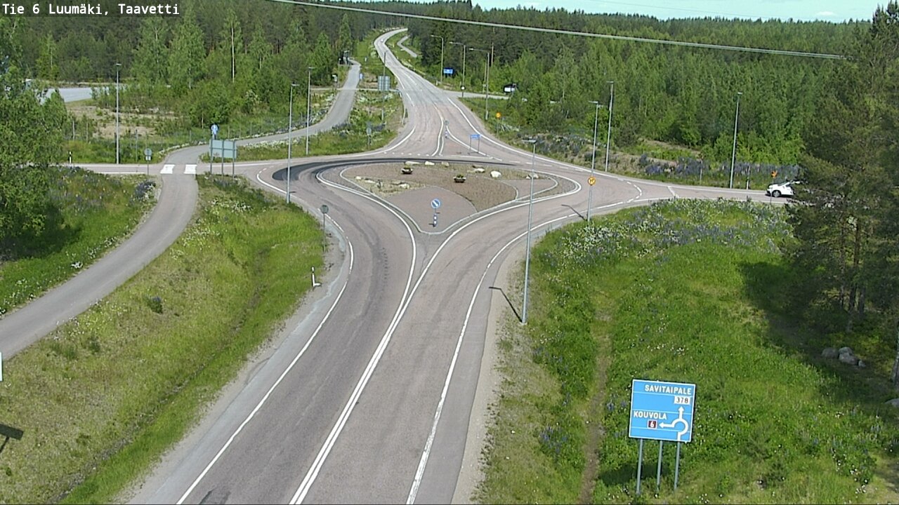 Weather Camera Image Väg 6 Luumäki, Taavetti, Luumäki, Etelä-Karjala