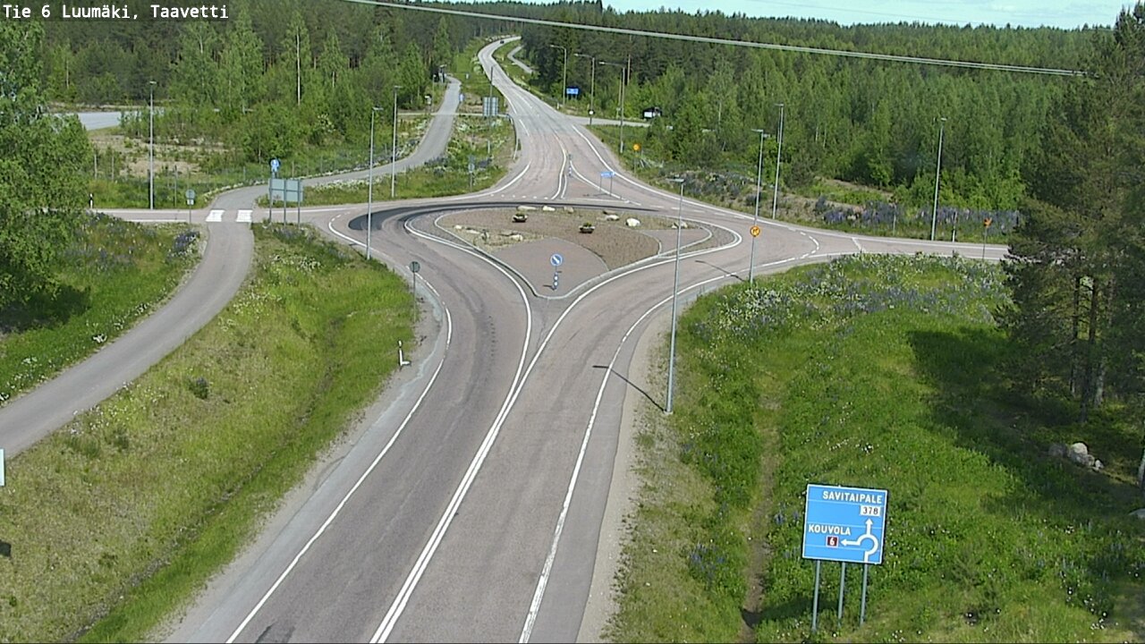 Weather Camera Image Road 6 Luumäki, Taavetti, Luumäki, Etelä-Karjala