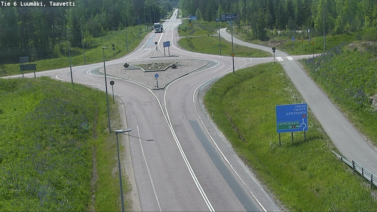 Weather Camera Image Road 6 Luumäki, Taavetti, Luumäki, Etelä-Karjala