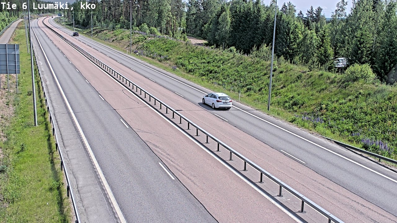 Weather Camera Image Road 6 Luumäki, kirkko, Luumäki, Etelä-Karjala