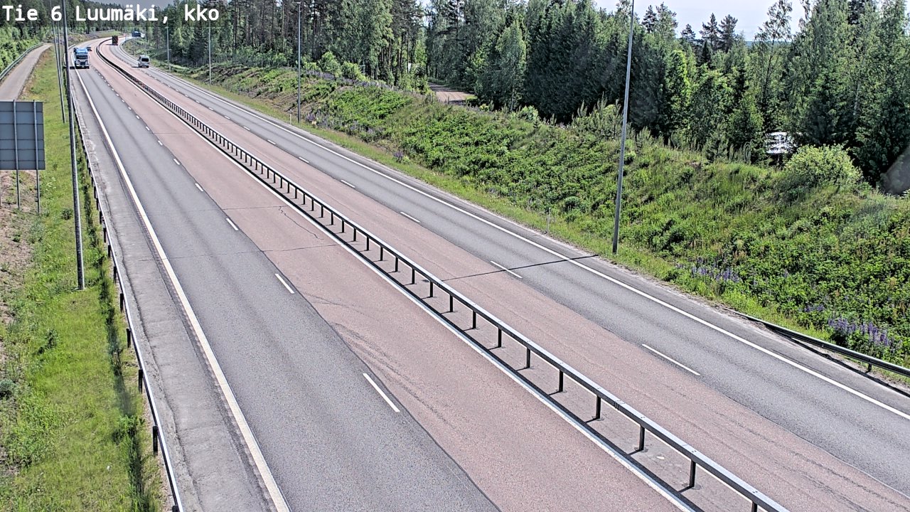 Weather Camera Image Road 6 Luumäki, kirkko, Luumäki, Etelä-Karjala