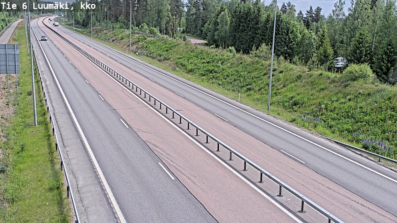 Weather Camera Image Road 6 Luumäki, kirkko, Luumäki, Etelä-Karjala