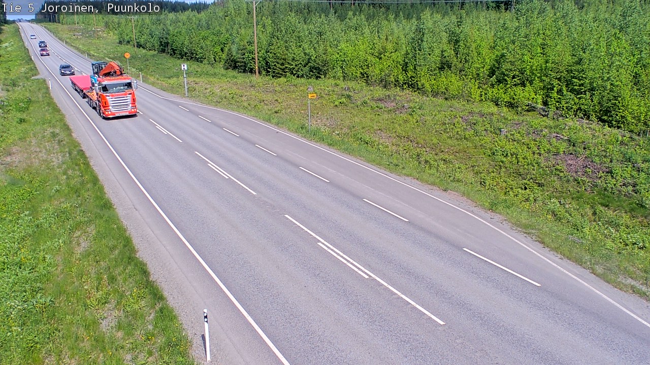 Weather Camera Image Road 5 Joroinen, Puunkolo, Joroinen, Pohjois-Savo