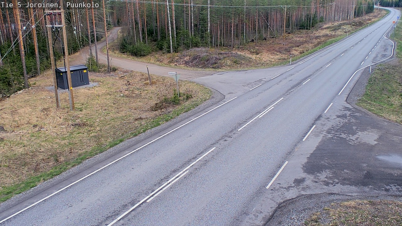 Weather Camera Image Väg 5 Joirois, Puunkolo, Joroinen, Pohjois-Savo