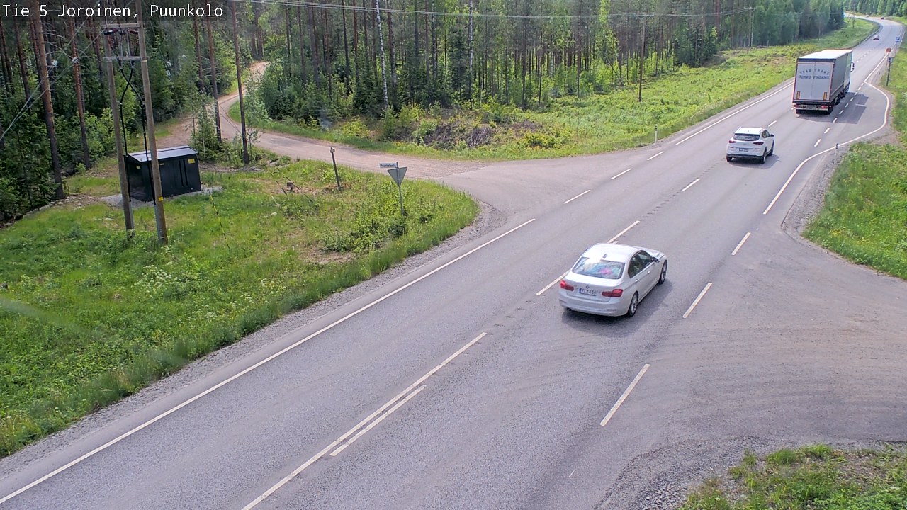 Weather Camera Image Väg 5 Joirois, Puunkolo, Joroinen, Pohjois-Savo