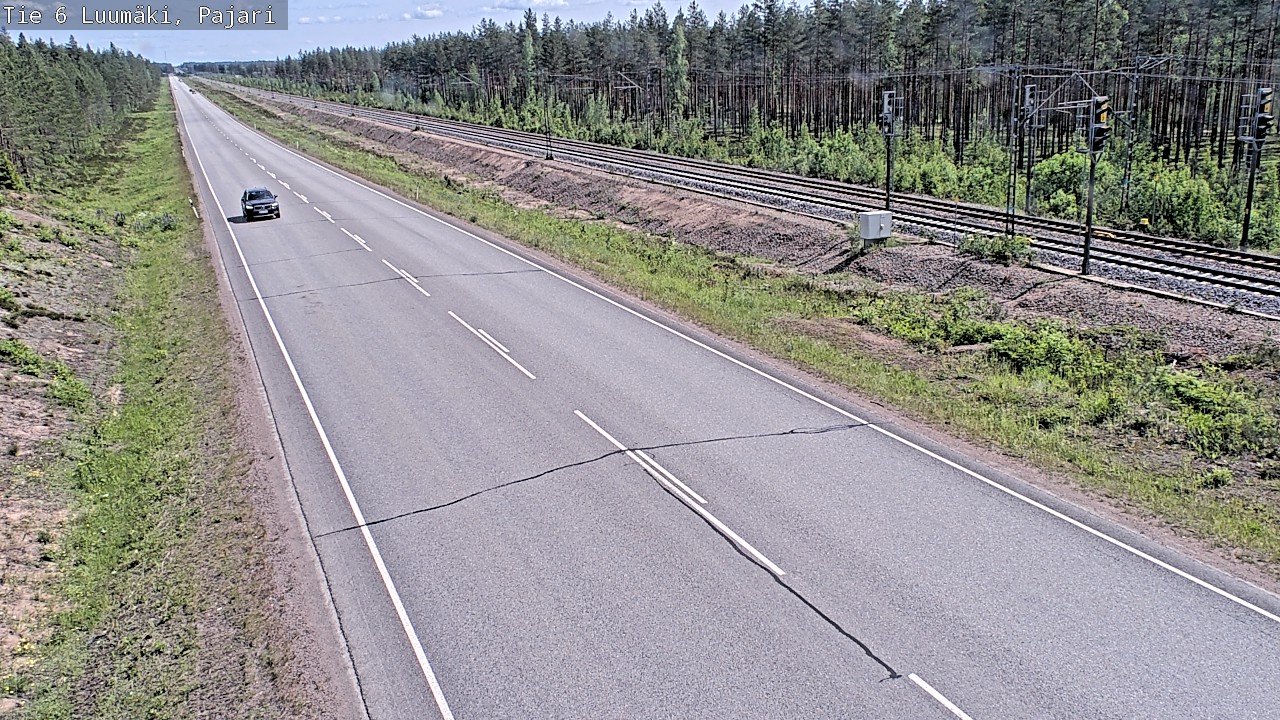 Weather Camera Image Road 6 Luumäki Pajari, Luumäki, Etelä-Karjala