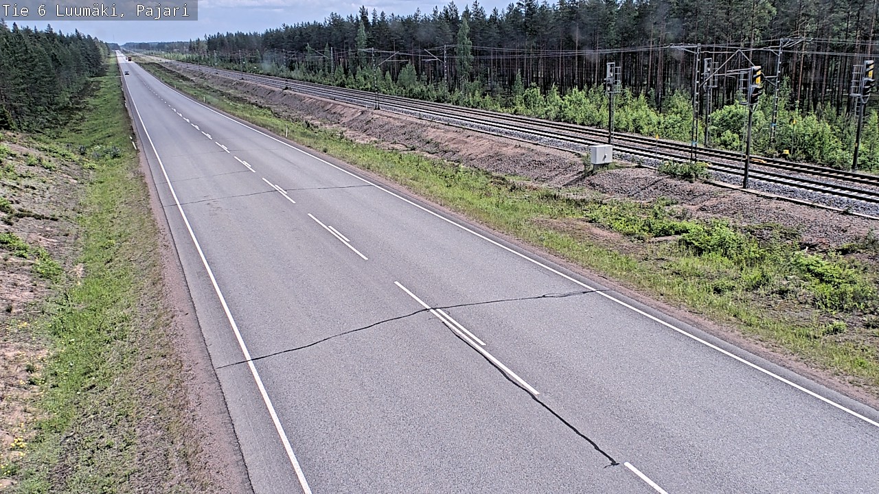 Weather Camera Image Road 6 Luumäki Pajari, Luumäki, Etelä-Karjala