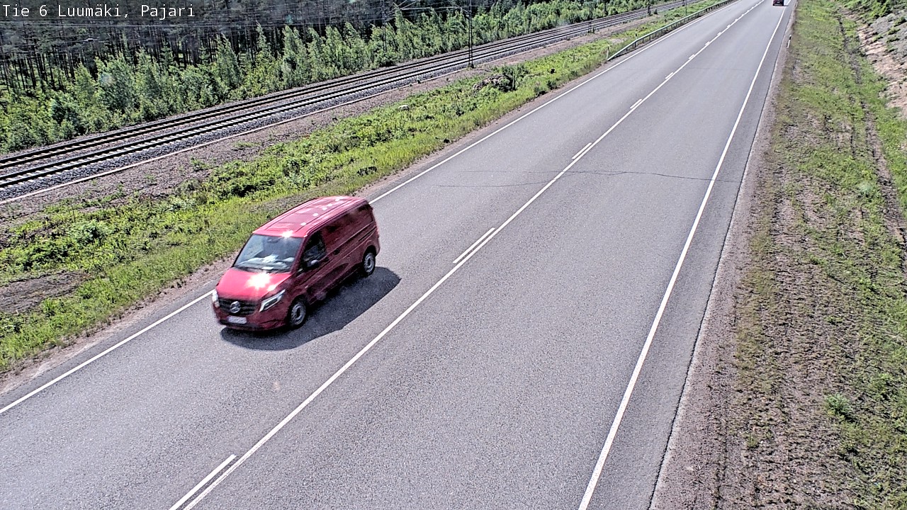 Weather Camera Image Road 6 Luumäki Pajari, Luumäki, Etelä-Karjala