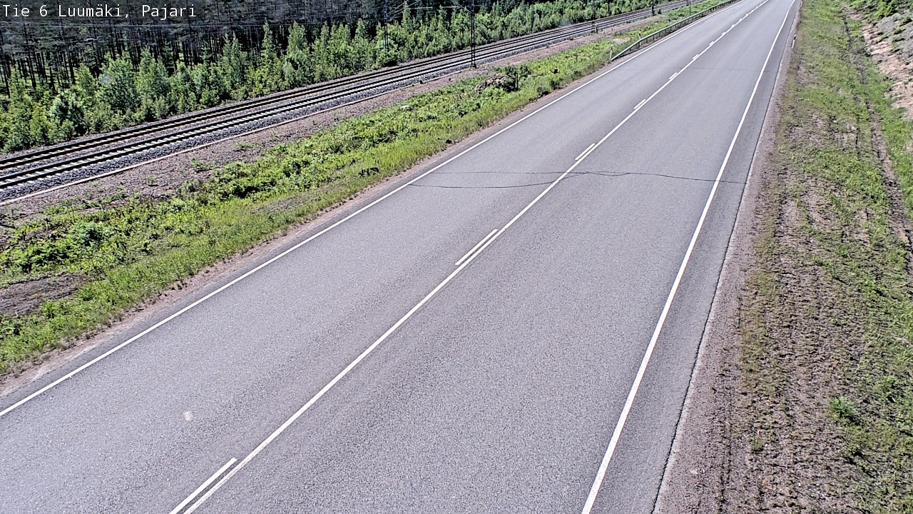 Weather Camera Image Väg 6 Luumäki Pajari, Luumäki, Etelä-Karjala