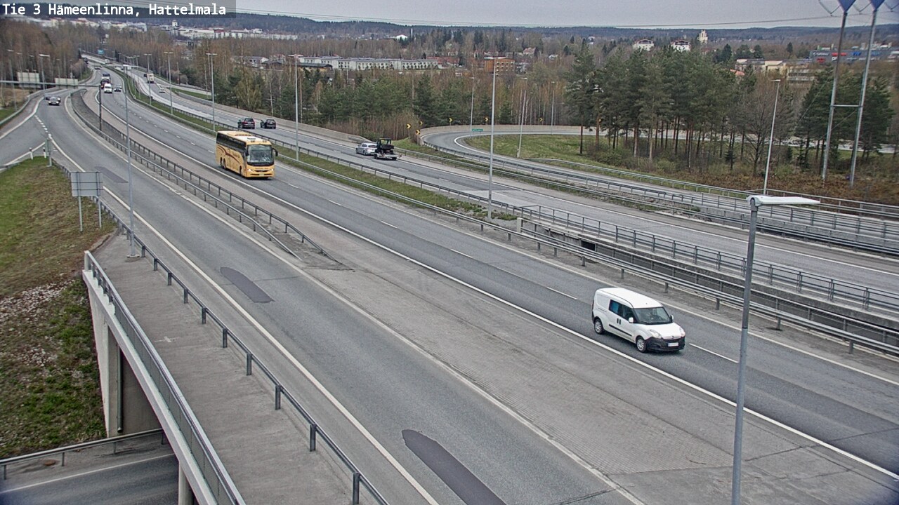 Weather Camera Image Väg 3 Tavastehus, Hattelmala, Hämeenlinna, Kanta-Häme