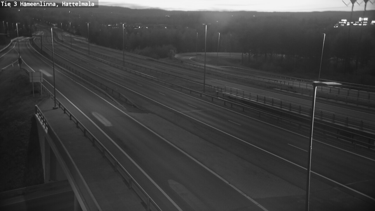 Weather Camera Image Road 3 Hämeenlinna, Hattelmala, Hämeenlinna, Kanta-Häme